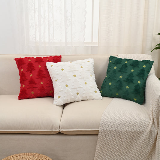 Christmas Throw pillow covers, red, white, green