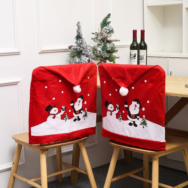 Christmas Decoration Supplies Creative Decoration Festival Party Table Chair Cover Restaurant Chair Cover Christmas Hat