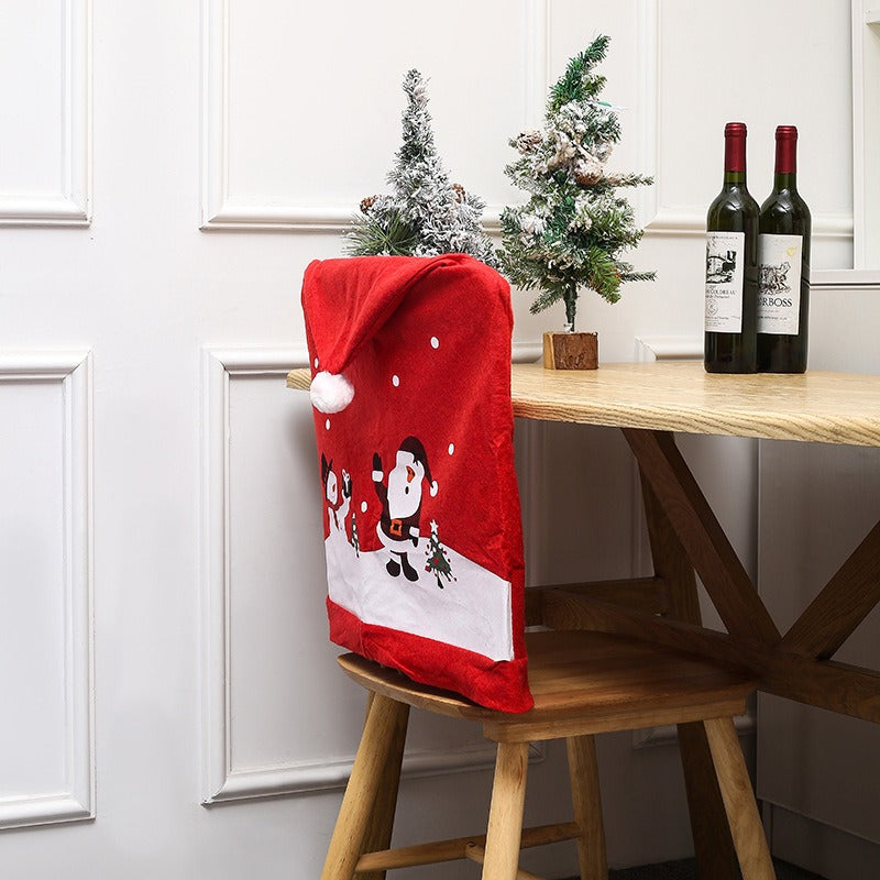 Christmas Decoration Supplies Creative Decoration Festival Party Table Chair Cover Restaurant Chair Cover Christmas Hat