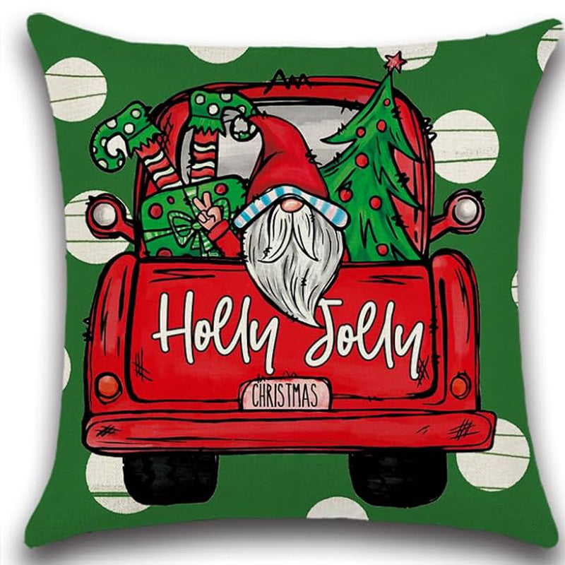 Christmas Pillow Cover Office Seat Cushion Home Bedhead Pillow Cover