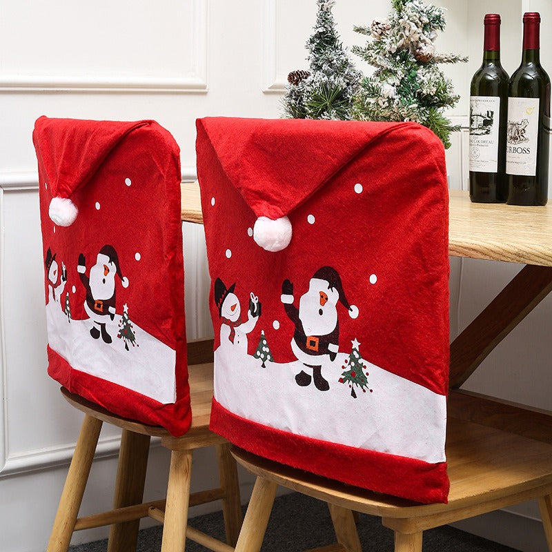 Christmas Decoration Supplies Creative Decoration Festival Party Table Chair Cover Restaurant Chair Cover Christmas Hat