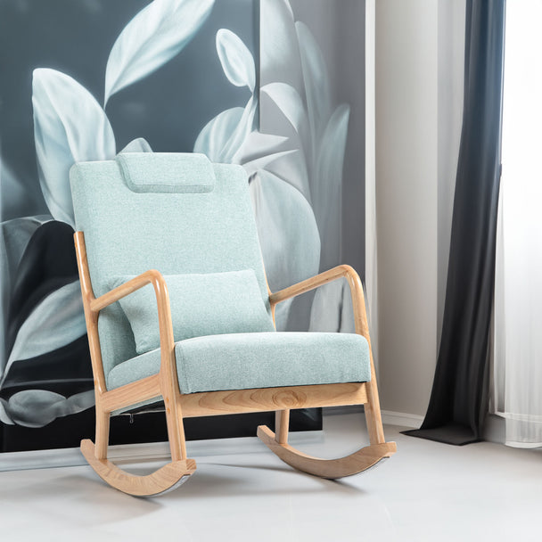 Rocking Chair, living room, Light green