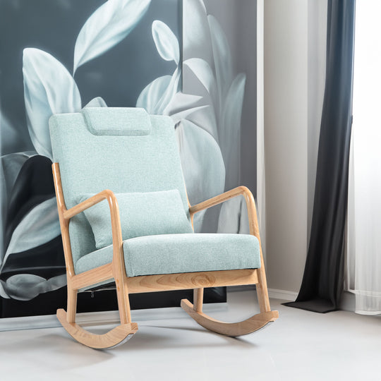 Rocking Chair, living room, Light green