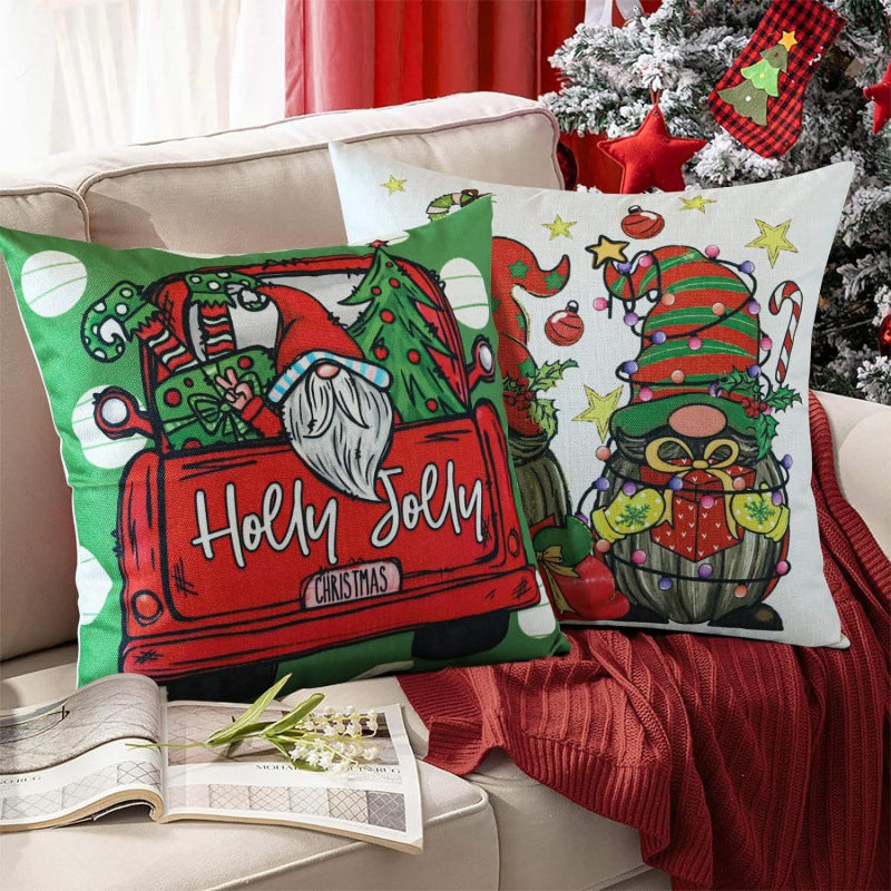 Christmas Pillow Cover Office Seat Cushion Home Bedhead Pillow Cover