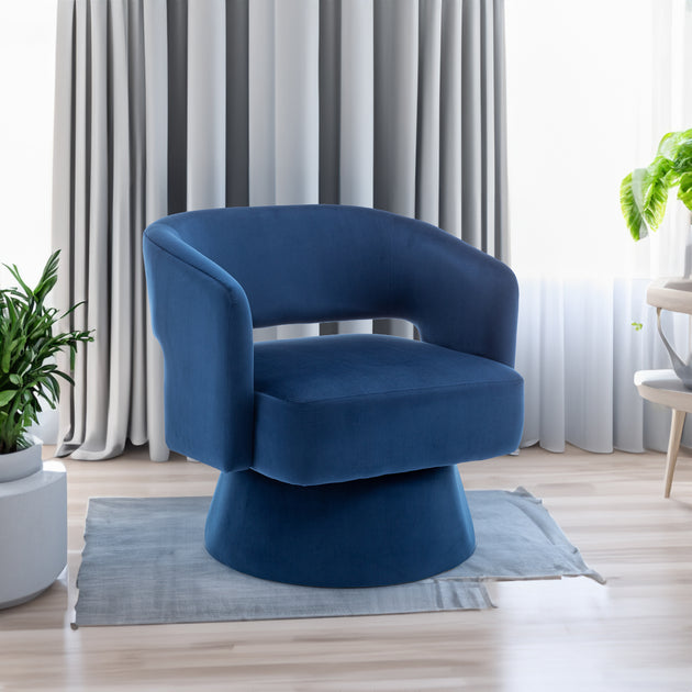  Swivel Barrel Chair, a sleek and stylish addition to any living room, bedroom, or reception room. 