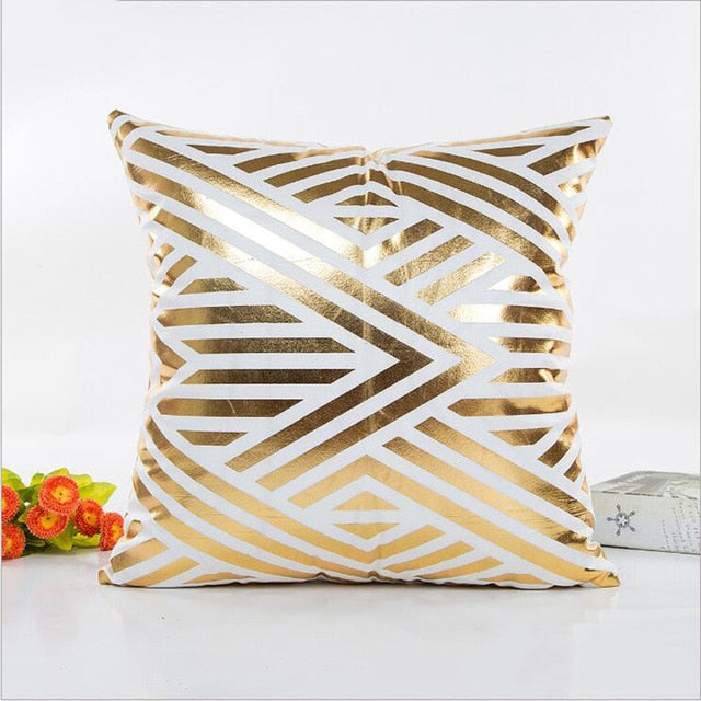 Cushion Cover Gold Linen Cotton Soft Cute Throw Pillow Cover Decorative Sofa Pillow Case Pillowcase