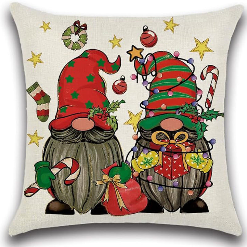 Christmas Pillow Cover Office Seat Cushion Home Bedhead Pillow Cover