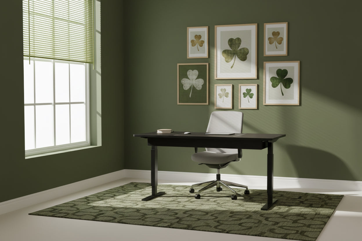 Tall Standing desk with Tall office chair